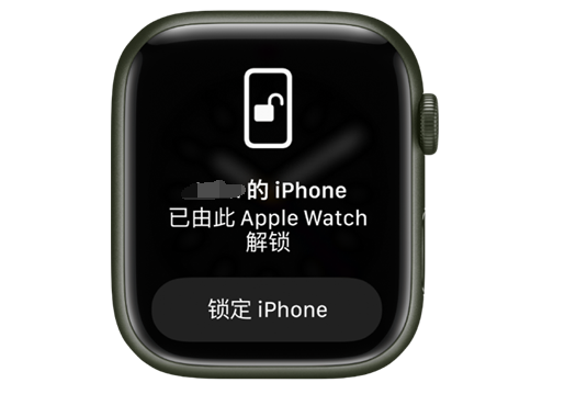 湾里苹果手机维修分享用 AppleWatch 解锁配备面容 ID 的 iPhone方法 