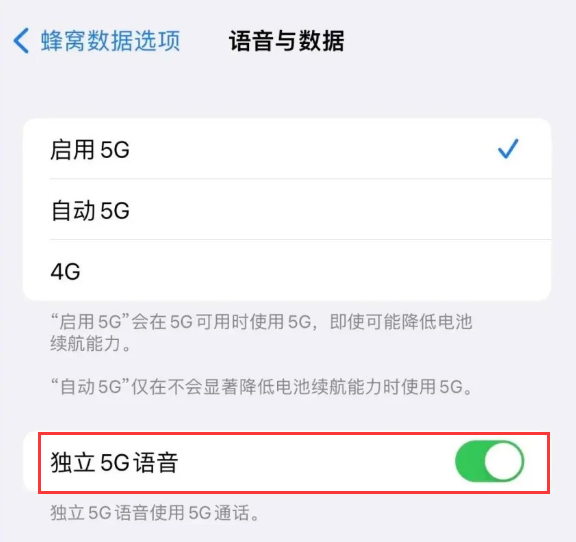 湾里苹果14维修分享iPhone 14 Pro如何开启VoNR 