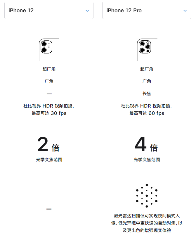 湾里苹果手机维修分享苹果 iPhone 12 与 iPhone 12 Pro 选哪款 
